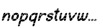 Eggstra Fun Italic Font LOWERCASE