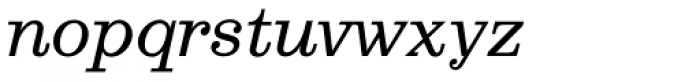 Egizio URW Italic Font LOWERCASE