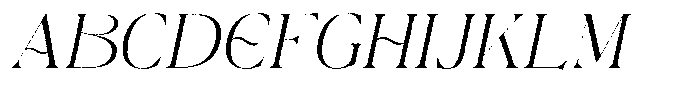 Egmond Rough Italic Font UPPERCASE