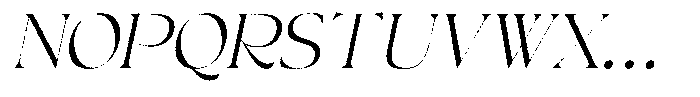 Egmond Rough Italic Font UPPERCASE