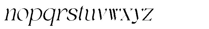 Egmond Rough Italic Font LOWERCASE