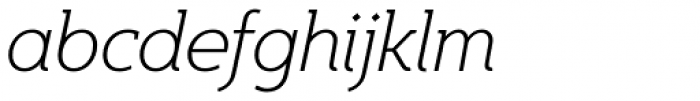 Egon ExtraLight Italic Font LOWERCASE