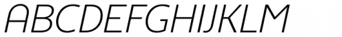 Egon Sans ExtraLight Italic Font UPPERCASE