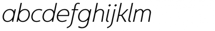 Egon Sans ExtraLight Italic Font LOWERCASE