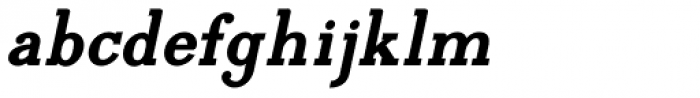 Egyptia Bold Italic Font LOWERCASE