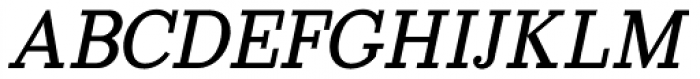 Egyptia Italic Font UPPERCASE