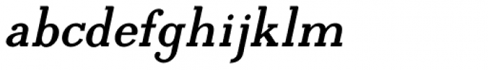Egyptia Italic Font LOWERCASE