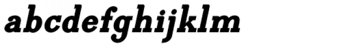 Egyptia XBold Italic Font LOWERCASE