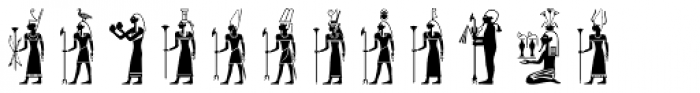Egyptian Deities Font UPPERCASE