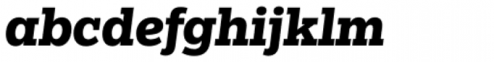 Egyptian Slate Pro Bold Italic Font LOWERCASE