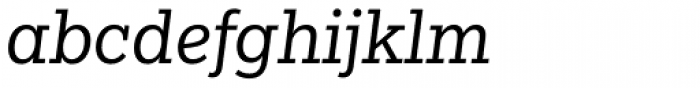 Egyptian Slate Pro Book Italic Font LOWERCASE