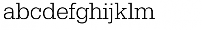 Egyptienne Light Narrow Font LOWERCASE