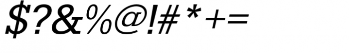 Egyptienne Regular Oblique Font OTHER CHARS