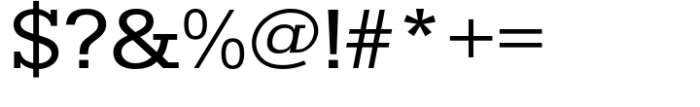Egyptienne Std Regular Extra Wide Font OTHER CHARS