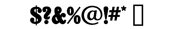 Egyptienne Regular Font OTHER CHARS