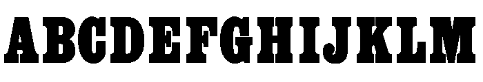 Egyptienne Regular Font UPPERCASE
