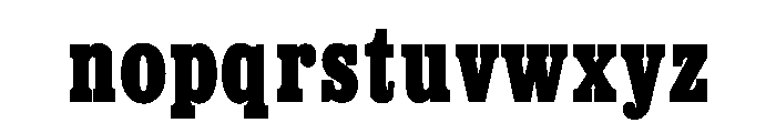 Egyptienne Regular Font LOWERCASE
