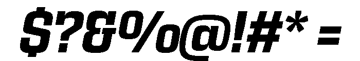 Egitto Bold Italic Font OTHER CHARS