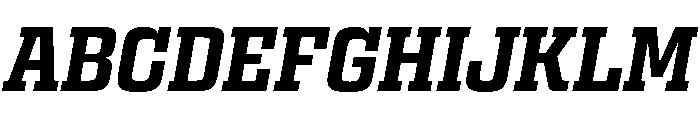 Egitto Bold Italic Font UPPERCASE