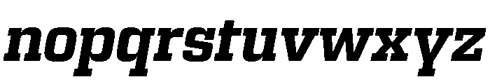 Egitto Bold Italic Font LOWERCASE