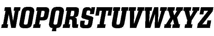 Egitto Condensed Bold Italic Font UPPERCASE
