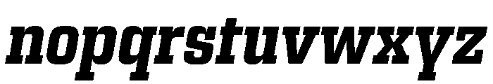 Egitto Condensed Bold Italic Font LOWERCASE