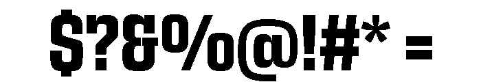 Egitto Condensed Bold Font OTHER CHARS