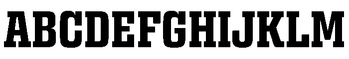 Egitto Condensed Bold Font UPPERCASE