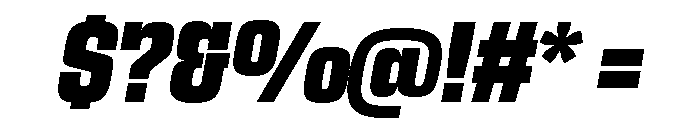Egitto Condensed Extra Bold Italic Font OTHER CHARS