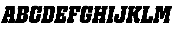 Egitto Condensed Extra Bold Italic Font UPPERCASE