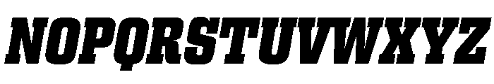 Egitto Condensed Extra Bold Italic Font UPPERCASE