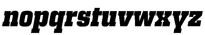 Egitto Condensed Extra Bold Italic Font LOWERCASE
