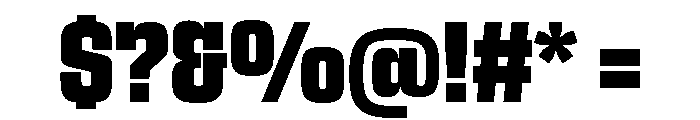 Egitto Condensed Extra Bold Font OTHER CHARS