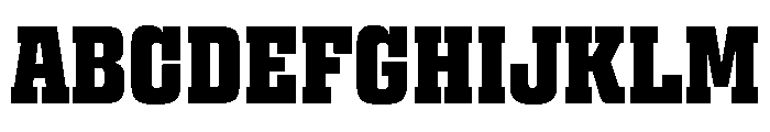 Egitto Condensed Extra Bold Font UPPERCASE