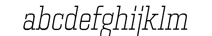 Egitto Condensed Extra Light Italic FONT