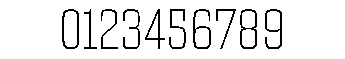 Egitto Condensed Extra Light Font OTHER CHARS