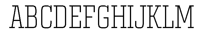 Egitto Condensed Extra Light Font UPPERCASE