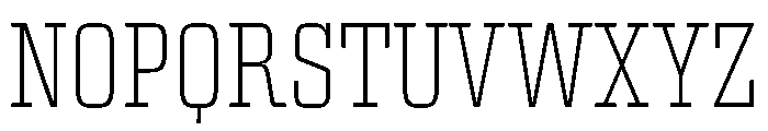 Egitto Condensed Extra Light Font UPPERCASE