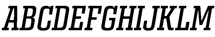 Egitto Condensed Medium Italic Font UPPERCASE