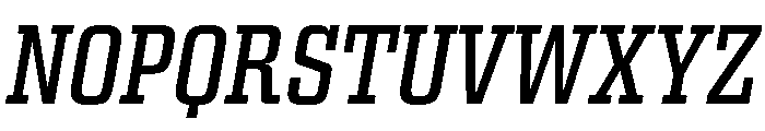 Egitto Condensed Medium Italic Font UPPERCASE