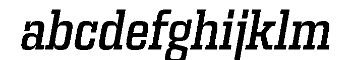 Egitto Condensed Medium Italic FONT