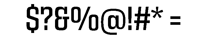 Egitto Condensed Medium Font OTHER CHARS