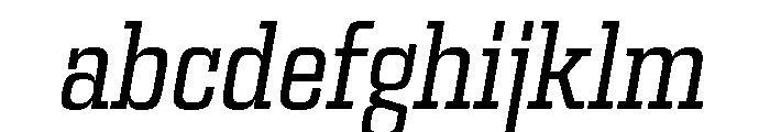 Egitto Condensed Regular Italic FONT