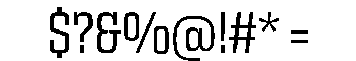Egitto Condensed Regular Font OTHER CHARS