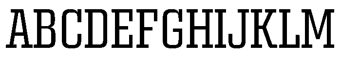 Egitto Condensed Regular Font UPPERCASE