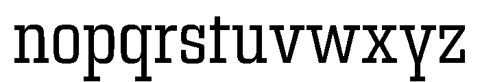 Egitto Condensed Regular Font LOWERCASE