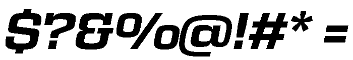 Egitto Extended Bold Italic Font OTHER CHARS