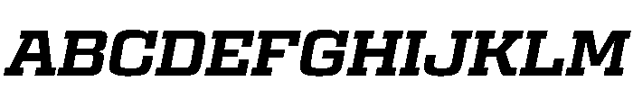 Egitto Extended Bold Italic Font UPPERCASE