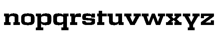 Egitto Extended Bold Font LOWERCASE