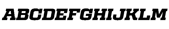 Egitto Extended Extra Bold Italic Font UPPERCASE
